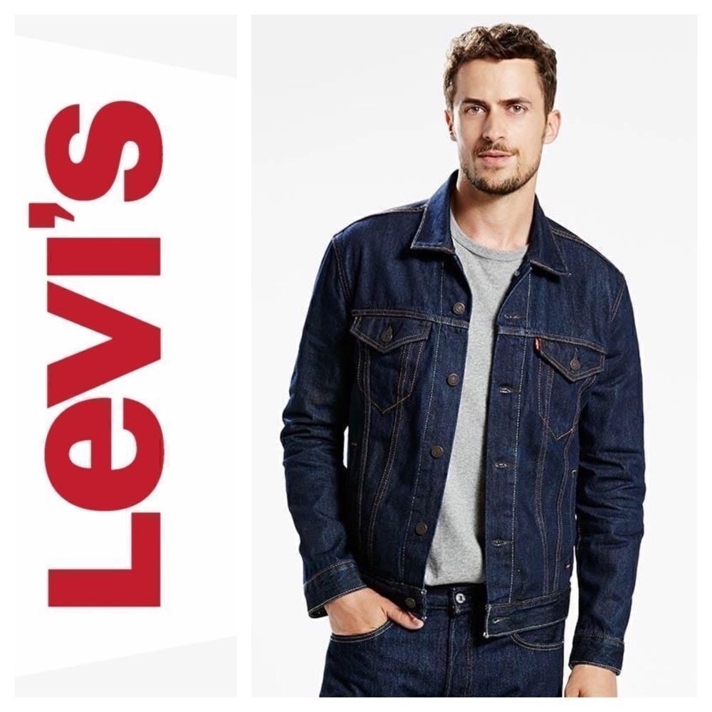 NWT Levi’s  Trucker Red Tab Jean Jacket Dark Denim